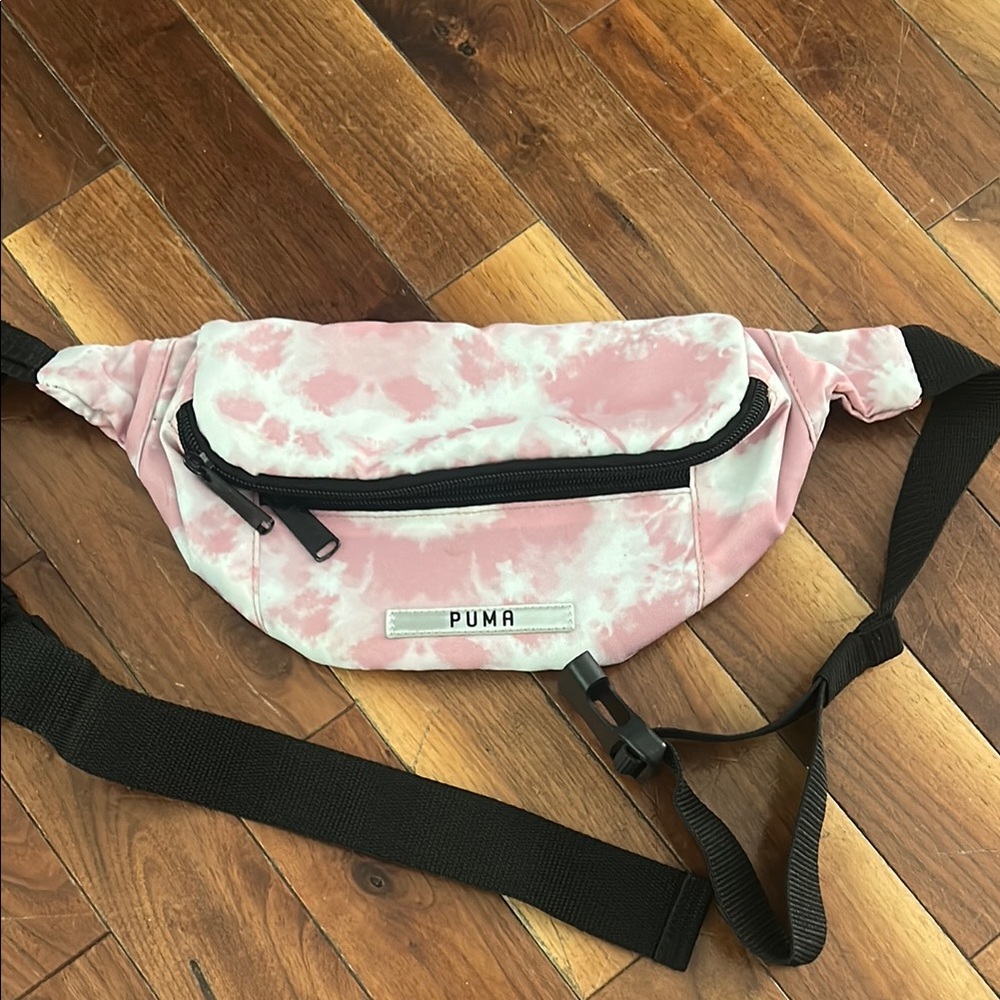 Puma Pink and White Waist Bag